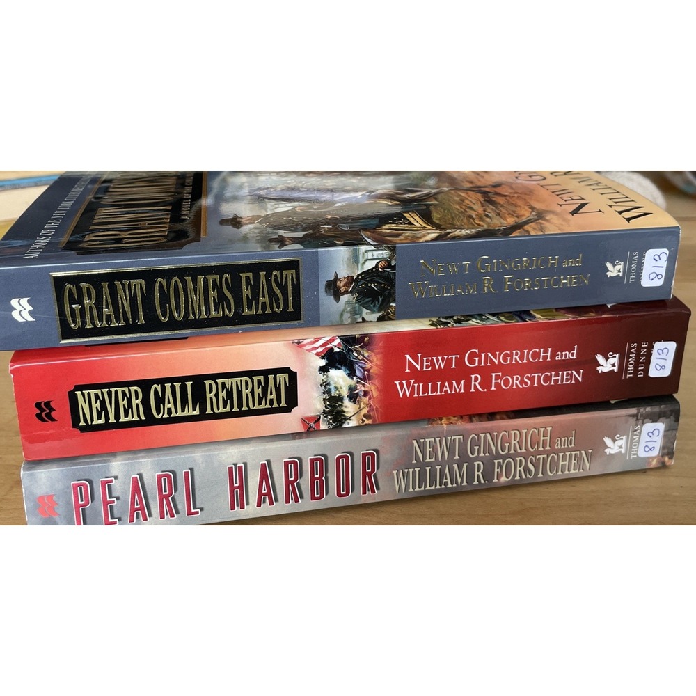 3 History War PB Newt Gingrich, William Forstchen Pearl Harbor, Civil War, WWII